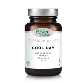 Power Of Nature Platinum Range Cool Day για την Διαχείριση του Άγχους & την Καταπολέμηση της Κούρασης  30 κάψουλες