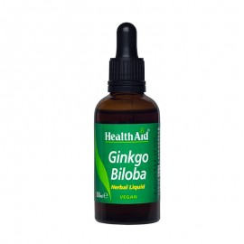 Health Aid Ginkgo Biloba Herbal Liquid Vegan Συμπλήρωμα Διατροφής για Ενίσχυση της Μνήμης 50ml