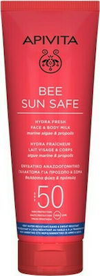 Apivita Bee Sun Safe Ενυδατικό Αναζωογονητικό Γαλάκτωμα Για Πρόσωπο & Σώμα Spf50 200ml