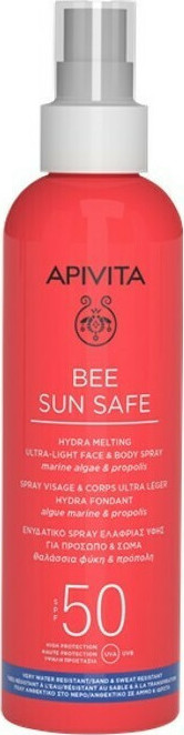 Apivita Bee Sun Safe Hydra Melting Ultra Light Face & Body Spray SPF50 200ml