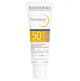 Bioderma Photoderm M SPF50+ Golden Αντηλιακό Προσώπου με Χρώμα για την Υπερμελάγχρωση Σκούρα Απόχρωση 40ml