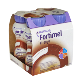Nutricia Fortimel Energy Σοκολάτα Θρεπτικό & Υψηλής Ενέργειας Συμπλήρωμα Διατροφής, 4 x 200ml