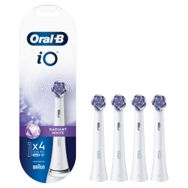 Oral-B iO Radiant White Ανταλλακτικές Κεφαλές Ηλεκτρικής Οδοντόβουρτσας, 4 τμχ