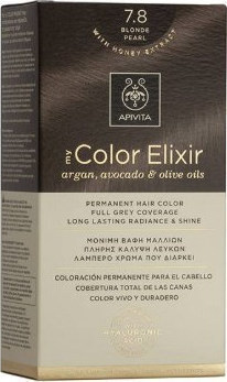 Apivita My Color Elixir No7.8 Ξανθό Περλέ Κρέμα Βαφή Σε Σωληνάριο 50ml & Ενεργοποιητής Χρώματος 75ml