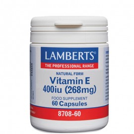 Lamberts Vitamin E 400iu Natural Form 60 κάψουλες