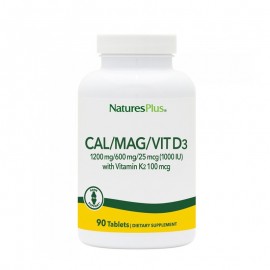 Natures Plus Bone Support Cal/Mag/Vit D3 with Vitamin K2 90 ταμπλέτες