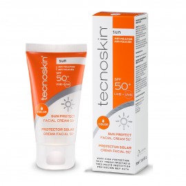 Tecnoskin Sun Protect Facial Cream Color Αντηλιακή Κρέμα Προσώπου SPF50 με Χρώμα 50ml