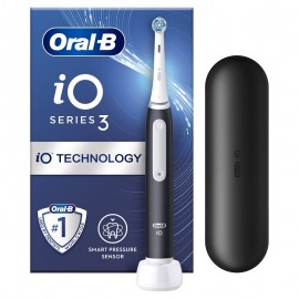 Oral-B iO Series 3 Hλεκτρική Οδοντόβουρτσα Black + Θήκη Ταξιδίου 1τεμ.