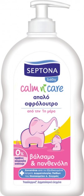 Septona Baby Calm Ν’ Care Αφρόλουτρο Mε Bάλσαμο & Πανθενόλη 500ml