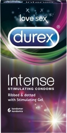 Durex Intense Stimulating Condoms Προφυλακτικά με Διεγερτική Υφή 6 τμχ