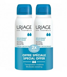 Uriage Fresh Deodorant Spray 125ml Αποσμητικό Σπρέι 2τμχ