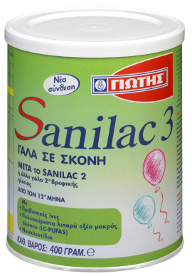 Γιώτης Sanilac 3 Βρεφικό Γάλα 400gr
