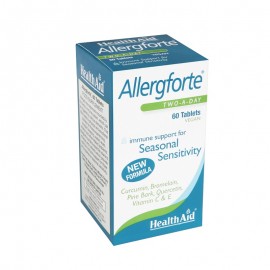 Health Aid Allergforte Two A Day Φυσικό Αντισταμινικό για τις Εποχιακές Αλλεργίες 60 ταμπλέτες