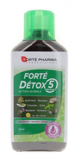 Forte Pharma Forte Detox 5 Organes Συνδυασμός Βοτάνων για Αποτοξίνωση 500ml