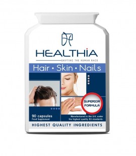 Healthia Hair Skin & Nails Συμπλήρωμα Διατροφής Για Μαλλιά - Δέρμα & Νύχια 90 Κάψουλες