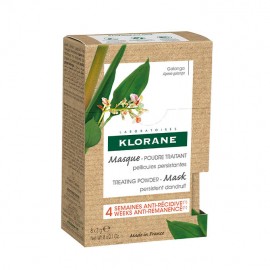 Klorane Shampoo Mask Galanga Θεραπευτική Μάσκα Πούδρα κατά της Επίμονης Πιτυρίδας 2in1 8x3g