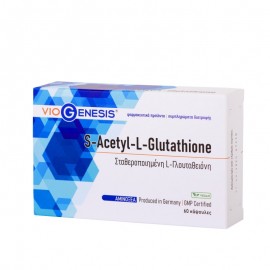 VioGenesis S-Acetyl L-Glutathione Συμπλήρωμα Διατροφής Αντιοξειδωτικών 60 Κάψουλες