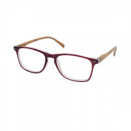 EyeLead Γυαλιά Διαβάσματος Unisex Μπορντώ με ξύλινο βραχίονα Κοκκάλινο 0.75 (213)