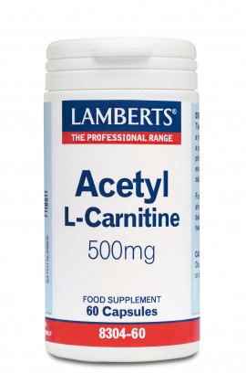 LAMBERTS Acetyl  L-Carnitine 500mg 60caps