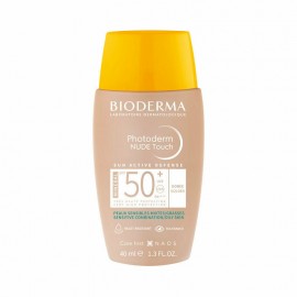 Bioderma Photoderm Nude Touch Mineral SPF50 Golden 40ml | Αντηλιακή Κρέμα Προσώπου με Χρώμα για Ματ Αποτέλεσμα