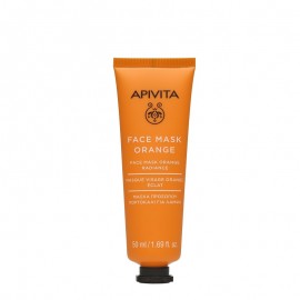 Apivita  Face Mask with Orange Μάσκα Λάμψης Προσώπου με Πορτοκάλι για Όλους τους Τύπους Επιδερμίδας 50ml