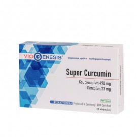 VioGenesis Super Curcumin Κουρκουμίνη με Πιπερίνη 30 κάψουλες