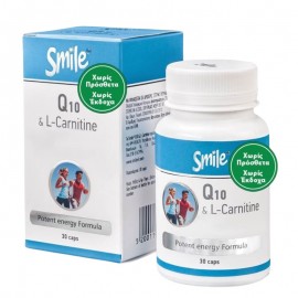 AM Health Smile Coenzyme Q10 & L-Carnitine 30 κάψουλες