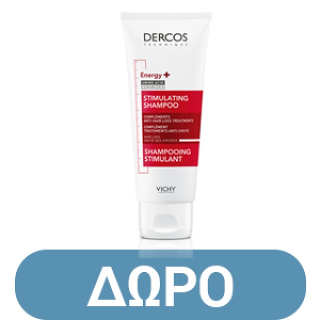 Vichy Dercos Energy+ Δυναμωτικό Σαμπουάν κατά της Τριχόπτωσης, με Aminexil και Νιασιναμίδη 400ml