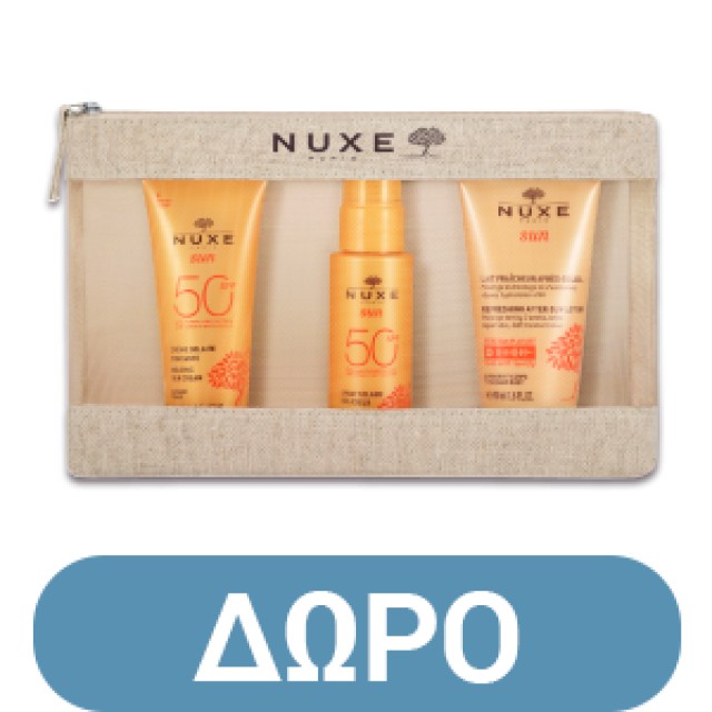 Nuxe Sun Oil Gold SPF30 Ιριδίζον Λάδι Μαυρίσματος για Πρόσωπο & Σώμα 150ml