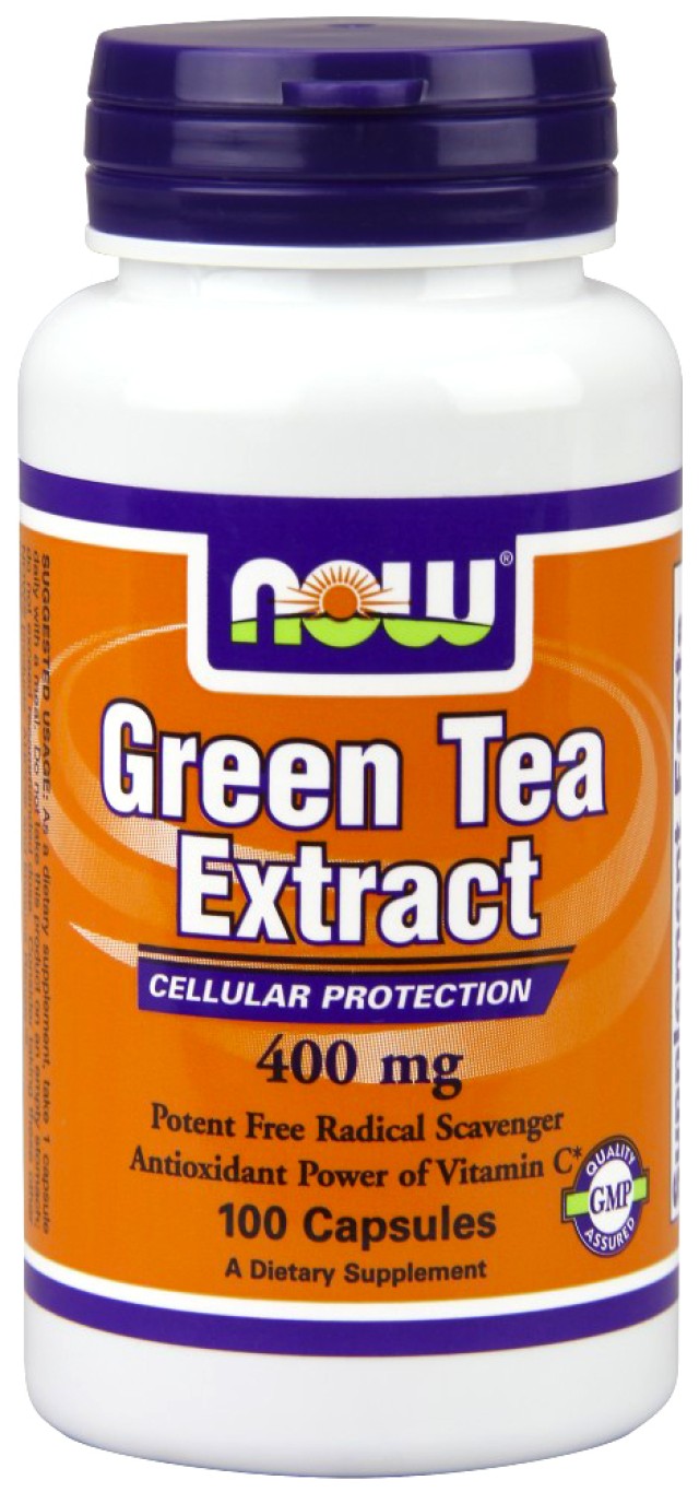Now Green Tea Extract 400 mg, (98% Polyphenols),100 caps