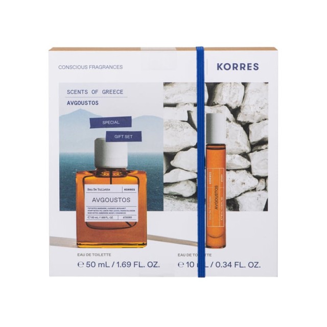Korres Promo Avgoustos Eau De Toilette 50ml + Avgoustos Eau De Toilette 10ml