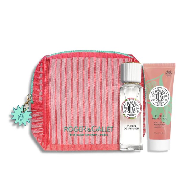 Roger&Gallet Promo Fleur de Figuier  με Άρωμα Ευεξίας 30ml, Ευεργετικό Αφρόλουτρο 50ml & Δώρο Νεσεσέρ