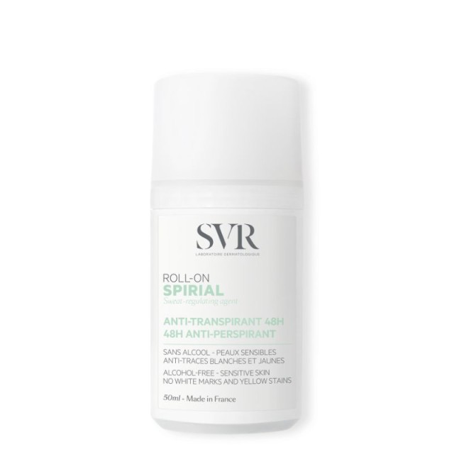 SVR Laboratoire Spirial Roll-On 48h Αντι-Ιδρωτικό Roll-On με 48ώρη Αποτελεσματικότητα 50ml