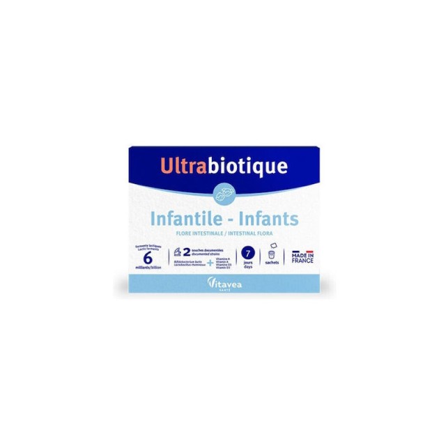 Vitavea Ultrabiotique Infantile Συμπλήρωμα Διατροφής Προβιοτικά για Παιδιά 7 φακελίσκοι