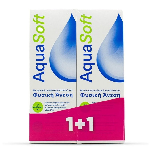 Aquasoft Υγρό Φακών Επαφής 2x360ml