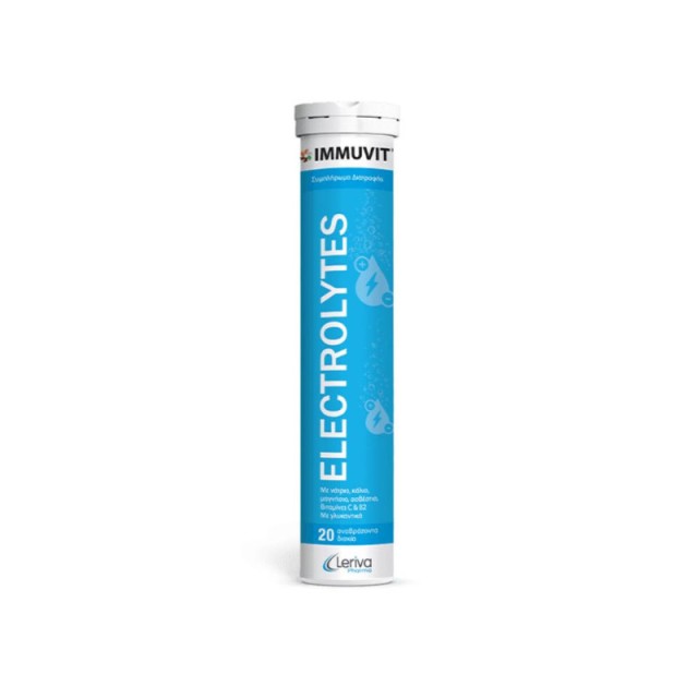 Leriva Pharma Immuvit Electrolytes για Ενυδάτωση και Τόνωση του Οργανισμού 20eff.tabs