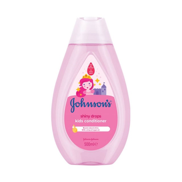 Johnsons Kids Shiny Drops Conditioner Μαλακτική Κρέμα Μαλλιών για Θρέψη και Λάμψη των Παιδικών Μαλλιών 500ml