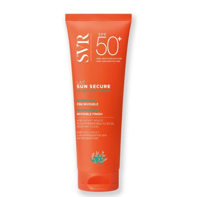 SVR Laboratoire Sun Secure Lait SPF50+ Λεπτόρευστο Βελούδινο Γαλάκτωμα για Πρόσωπο & Σώμα 250ml