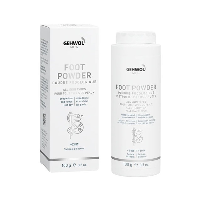 Gehwol Med Foot Powder Προστατευτική Πούδρα Ποδιών με Ψευδάργυρο 100gr