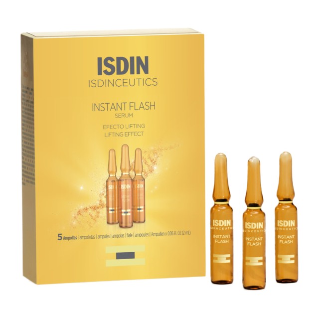 ISDIN Isdinceutics Instant Flash Immediate Lifting Effect για Άμεσο Εφέ Lifting 5 Αμπούλες x 2ml