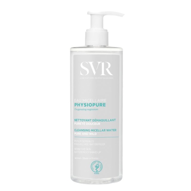 SVR Laboratoire Physiopure Eau Micellaire Νερό Micellaire για Καθαρισμό Προσώπου & Ντεμακιγιάζ 400ml