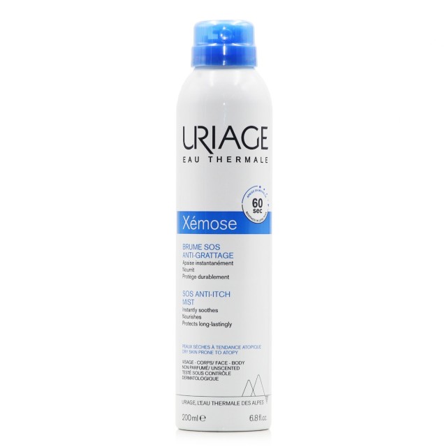 Uriage Face Water Ενυδάτωσης Xemose Sos Anti-Itch Mist για Ξηρές Επιδερμίδες 200ml