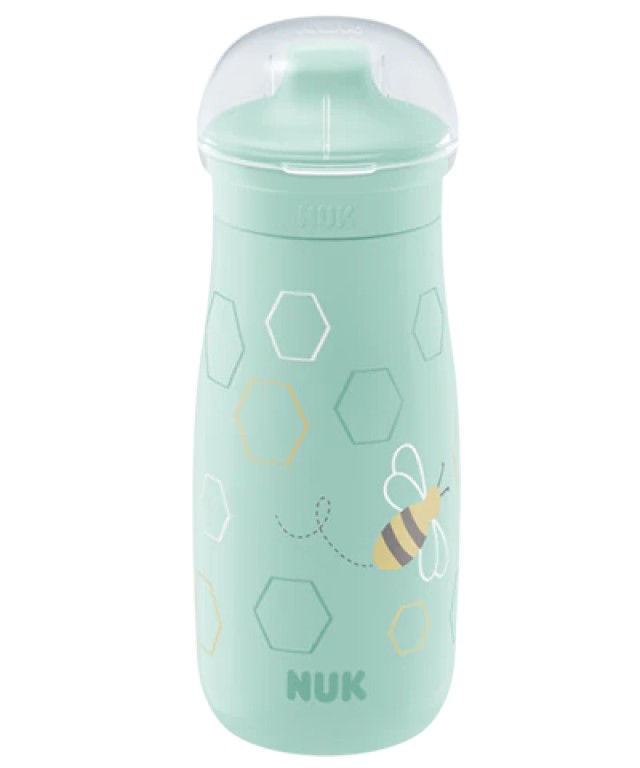Nuk Mini-Me Sip 9+ Παγουράκι με Ρύγχος Πράσινο με Μέλισσα 9m+ 300ml