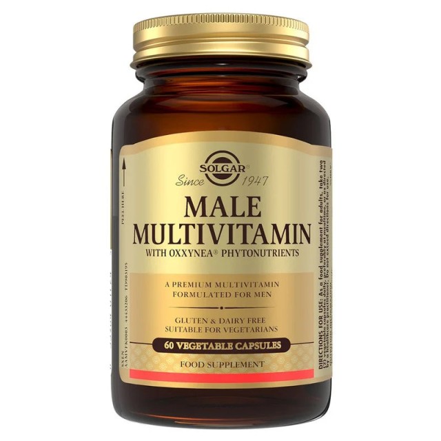 Solgar Male Multivitamin Συμπλήρωμα Διατροφής για Άνδρες 60 φυτοκάψουλες