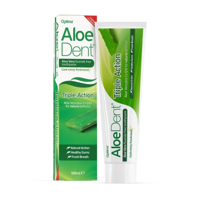Optima Aloe Dent Triple Action Οδοντόκρεμα με Aλόη Βέρα 100ml