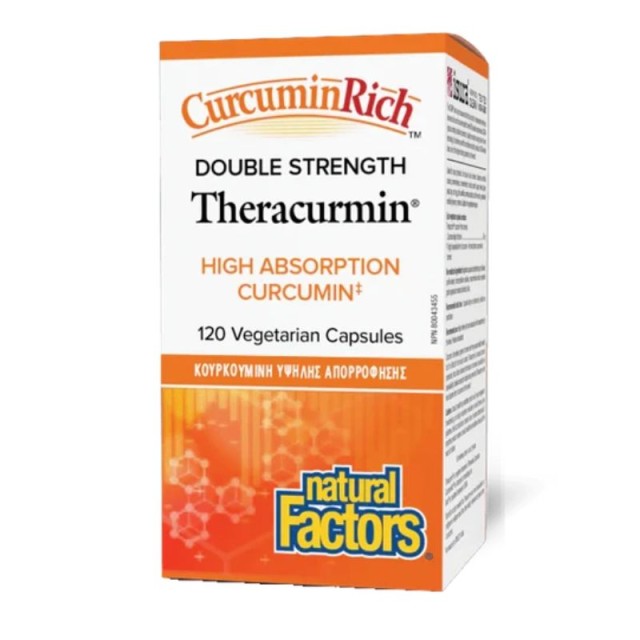 Natural Factors CurcuminRich Double Strength Theracurmin 60mg 120 φυτικές κάψουλες
