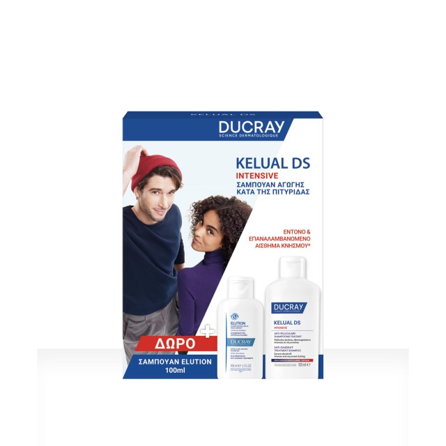 Ducray Promo Pack Kelual DS Intensive 100ml και Ducray Elution 100ml