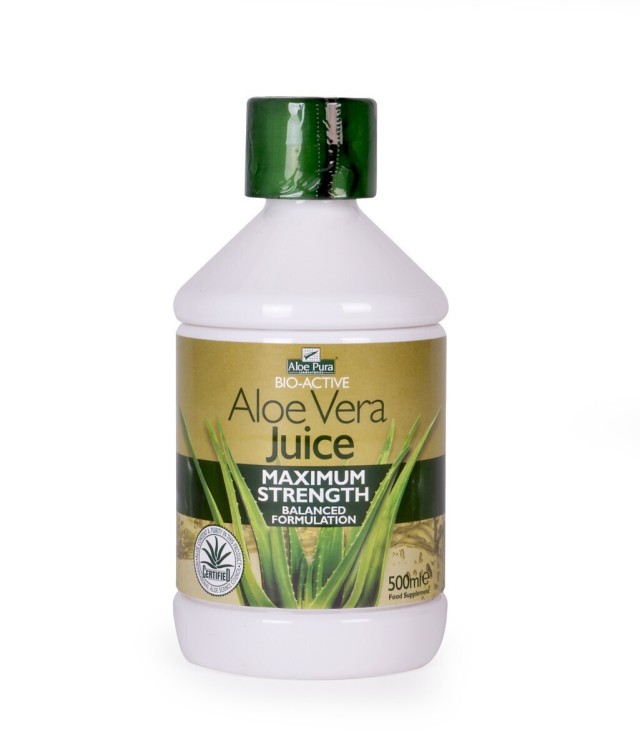 Aloe Pura Aloe Vera Juice Maximum Strength 100% Φυσικός Χυμός Αλόης ,500ml