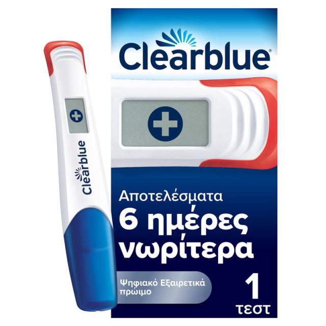 Clearblue Ψηφιακό Τεστ Πρώιμη Ανίχνευση Εγκυμοσύνης 1 τεμ