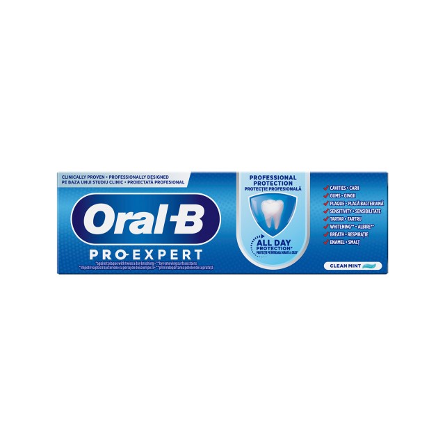 Oral-B Pro-Expert Professional Protection Οδοντόκρεμα 24ωρης Προστασίας 75ml